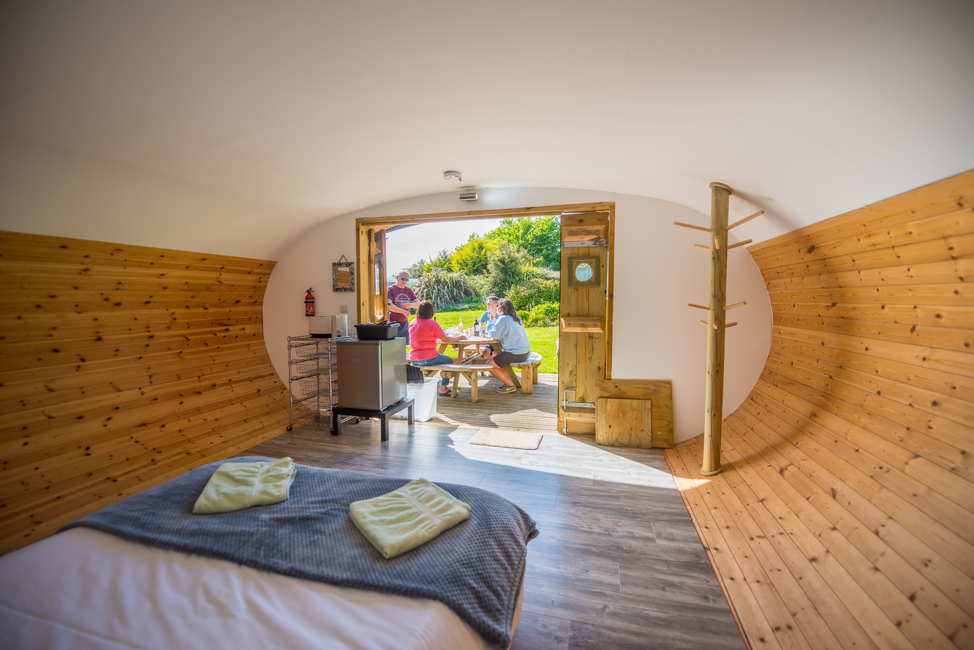 Glamping in a Surf Pod at Bude in Cornwall